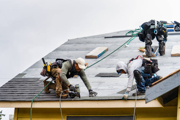 Professional Roofing technician working in Lincoln, RI
